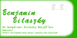 benjamin bilaszky business card